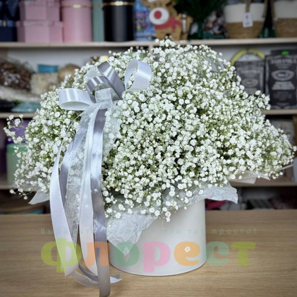 Коробка білих гіпсофіл