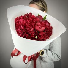 Букет півоній Марсала