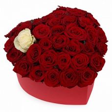 Коробка троянд "Ти в моєму серці" 